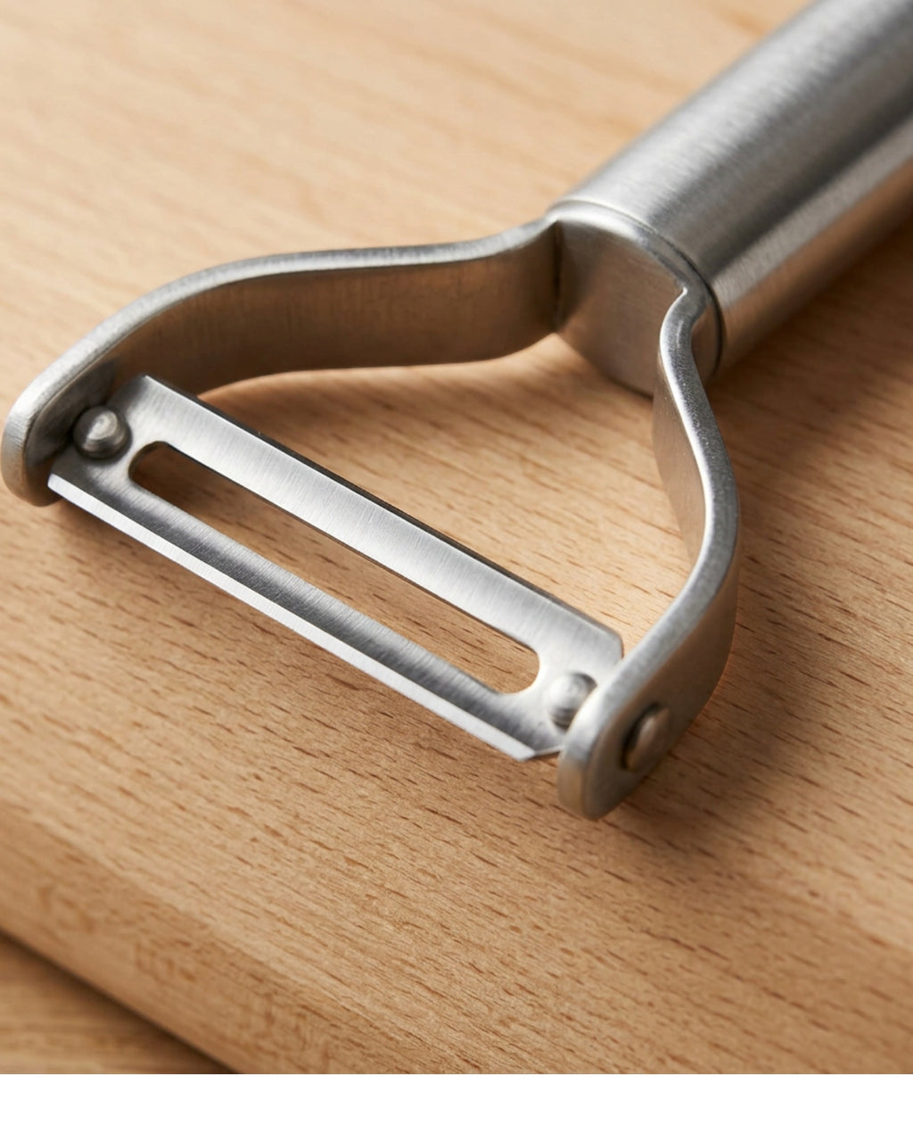 Zpvfg Y Swivel Stainless Steel Peeler Brushed Silver - Detail view